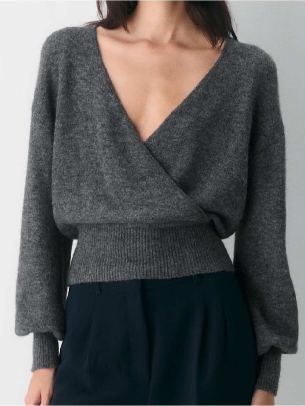 Aritzia Wilfred SoftSpoke Dear Wrap Sweater